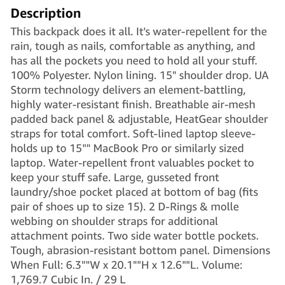 Under Armour Illusion Backpack light green like new - Picture 2 of 6